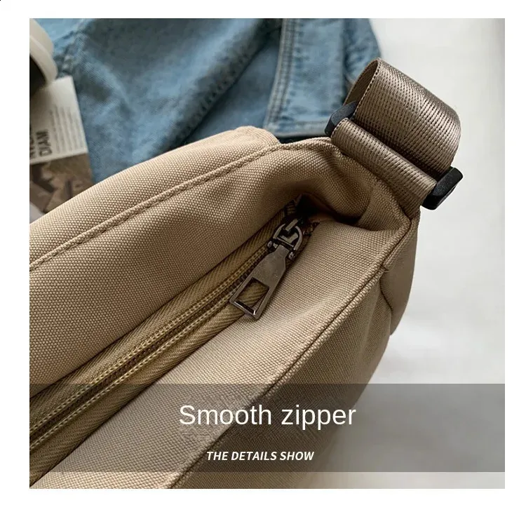 Solid Color Crossbody Simple Ladies Shoulder Waterproof Nylon WomenS Handbags Fashion Messenger Bag Women 240827_voghion.com