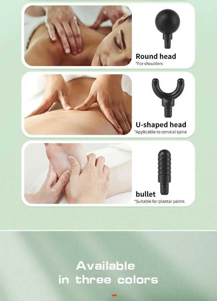 Compact massagepistool - Draagbare spierverlichting_voghion.com