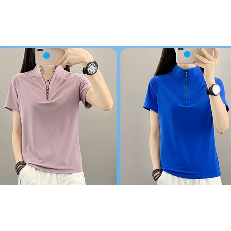 Outdoor per donna, magliette a maniche corte, sportive, assorbenti del sudore, traspiranti, vestibilità aderente, dimagranti, corsa, escursionismo,_voghion.com