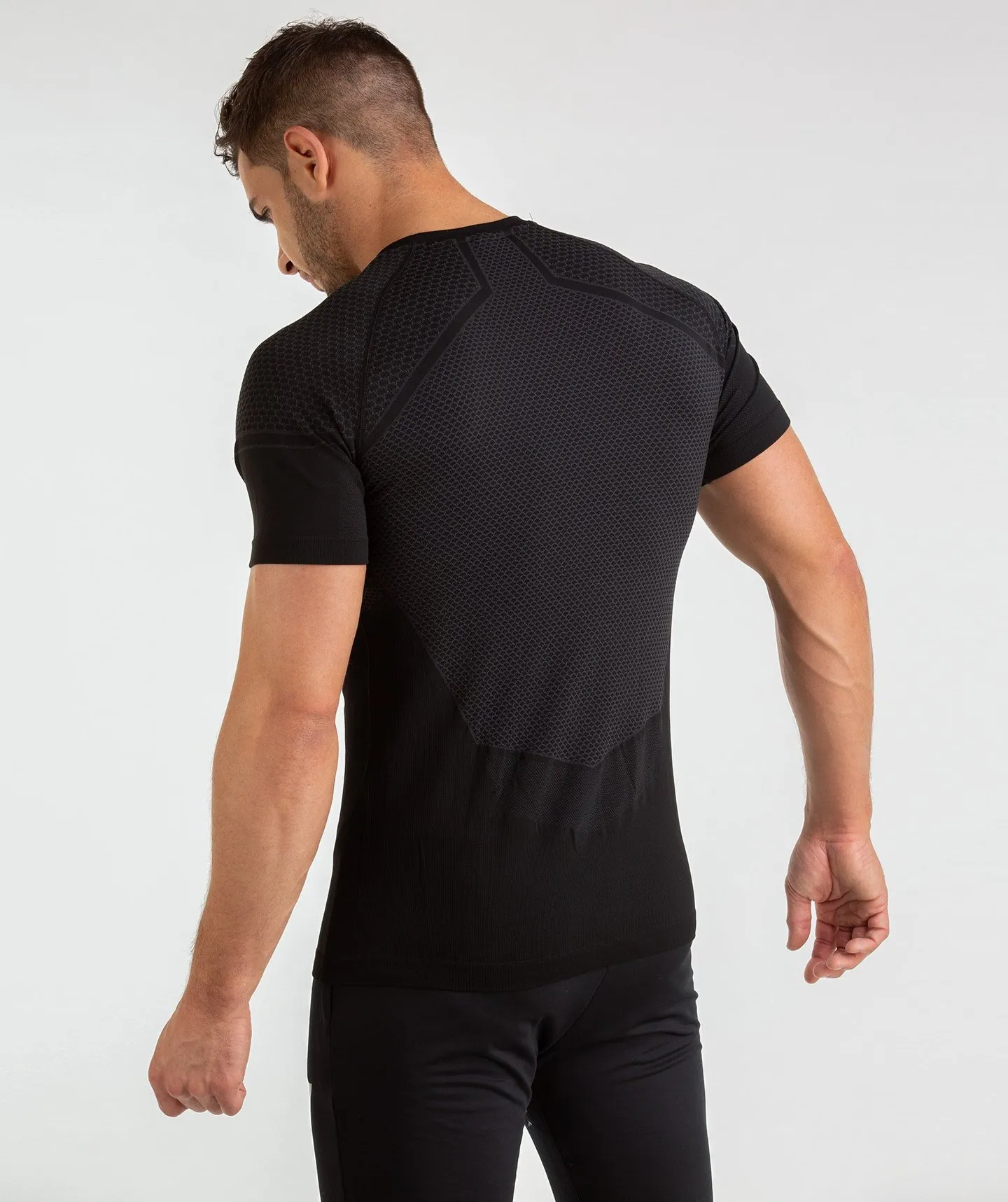 Tricou de vară pentru bărbați, sport, uscare rapidă, tricou de compresie, tricou skinny cu mânecă scurtă, topuri, sport, alergare, Fiess_voghion.com