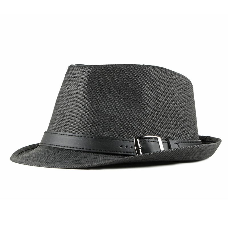 Unisex Men's Straw Fashion Small Women's Sunblock Retro Top Hat_voghion.com