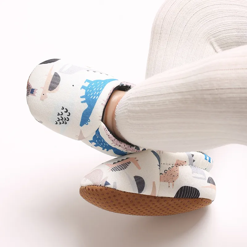 Infant Cartoon Tiere Muster Neugeborenen Socken Littlesprouts Wenig Kleinkind Nicht-slip Krippe Erste Wanderer Winter Baby_voghion.com