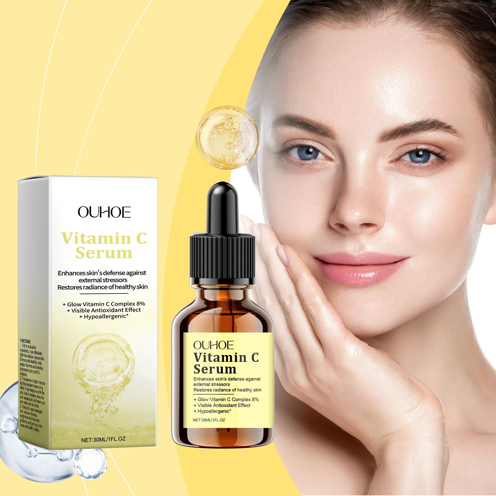 Vitamin C Serum Moisturizing Essence For Firming And Hydrating Skin_voghion.com