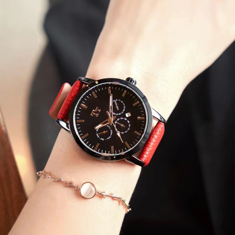 TT Tower – montre à Quartz avec calendrier, mode et loisirs, grand cadran, version coréenne, trois yeux, Six aiguilles_voghion.com