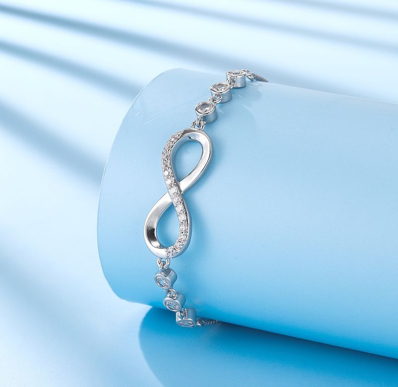 Classic Zircon Eternal Women's Infinite Love Eight Character Bracelet To Express Feelings Fashion Jewelry_voghion.com