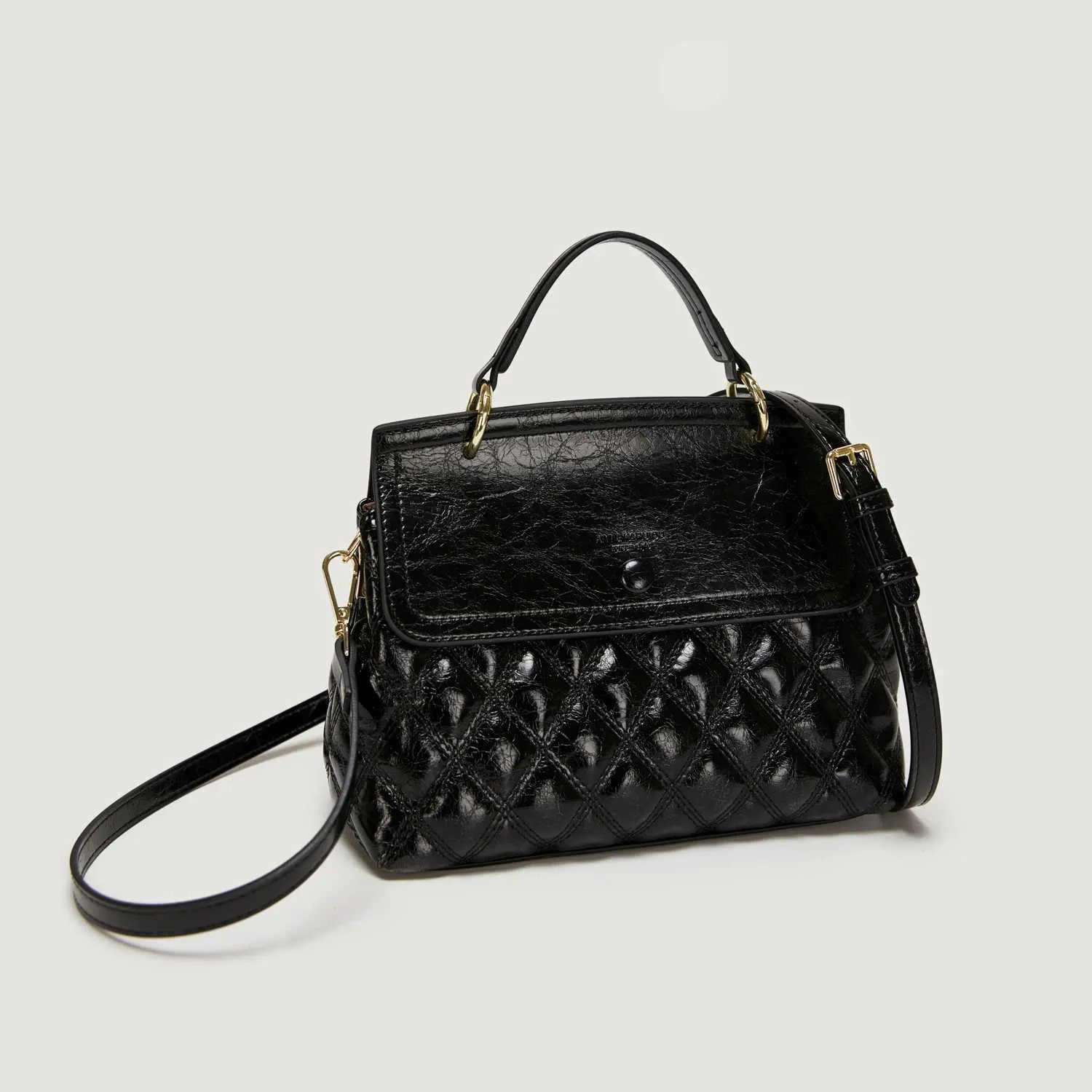 Women's Large Capacity Plaid Crossbody Handbag In Leather Style_voghion.com