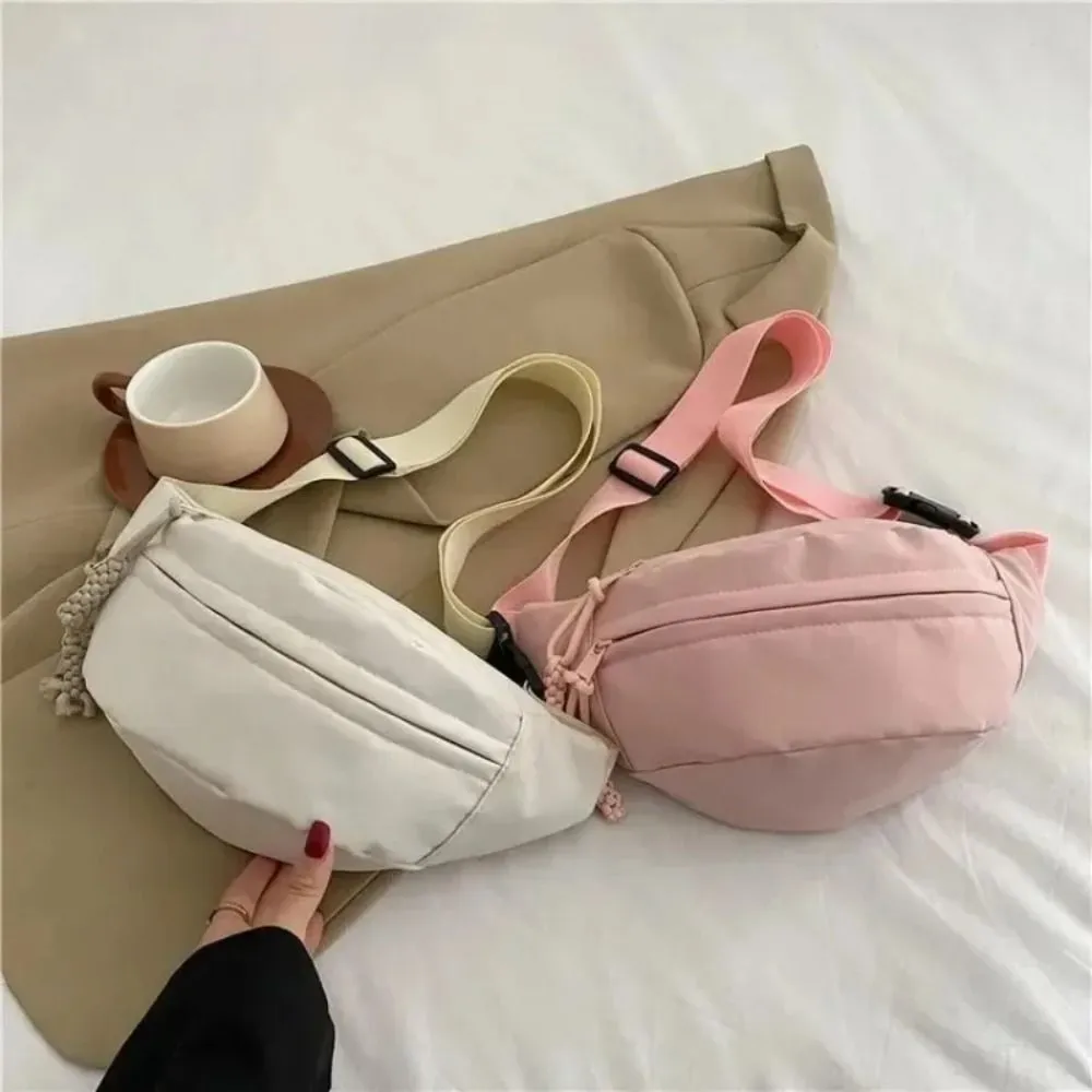Neu Half Moon frauen Brust Oxford Tuch Wasserdichte Taille Taschen Multifunktionale Große Kapazität_voghion.com