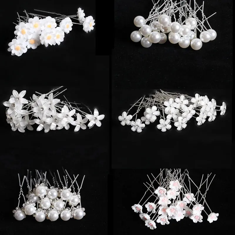 Clips Barrettes Crystal Pearl Hairpin Vine Tiaras Head Piece Comb Headband Hairpins Hairbands Accessories Wedding Bridal_voghion.com