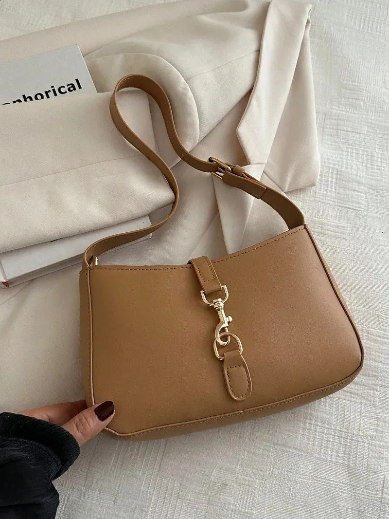 Stylish Women's Shoulder Bag Minimalist Crescent Handbag Travel_voghion.com
