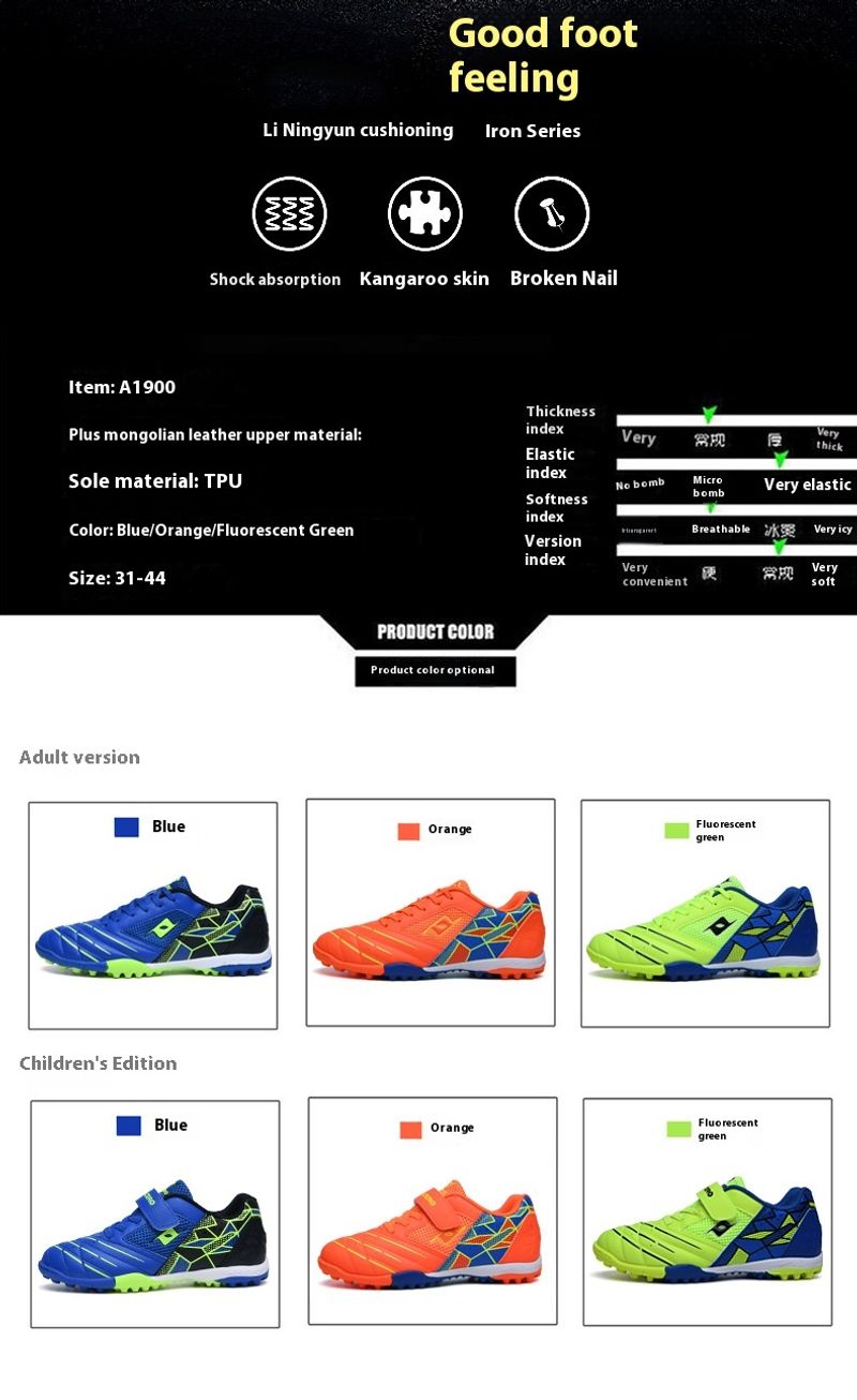 2024 Neue Schuhe: Große Kinder-Studententrainings-Fußballschuhe Jungen, Sportschuhe für Herren_voghion.com