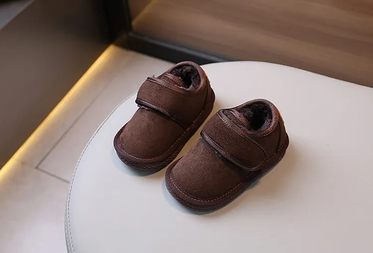 Zapatos de invierno para bebé, de felpa, cálidos y abrigados, antideslizantes, de moda, tallas 15-19, 2024_voghion.com