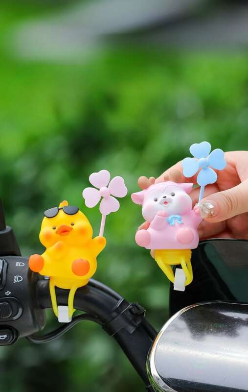 Electric Small Wind Cute Cartoon, Spinning Girl, Personalized Electric Scooter, Decorative Instrument Panel, Network,_voghion.com