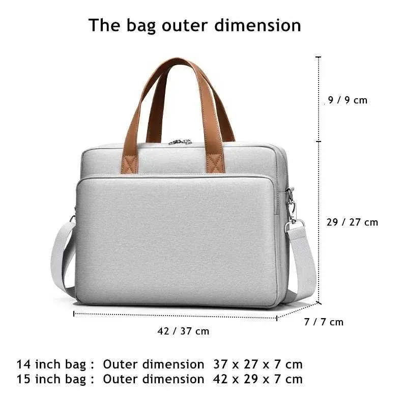Geantă de laptop rezistentă la șocuri 14/15/16 inch geantă de mână servietă bărbat/doamnă husă de umăr pentru carte notebook tabletă PC Ba241107_voghion.com