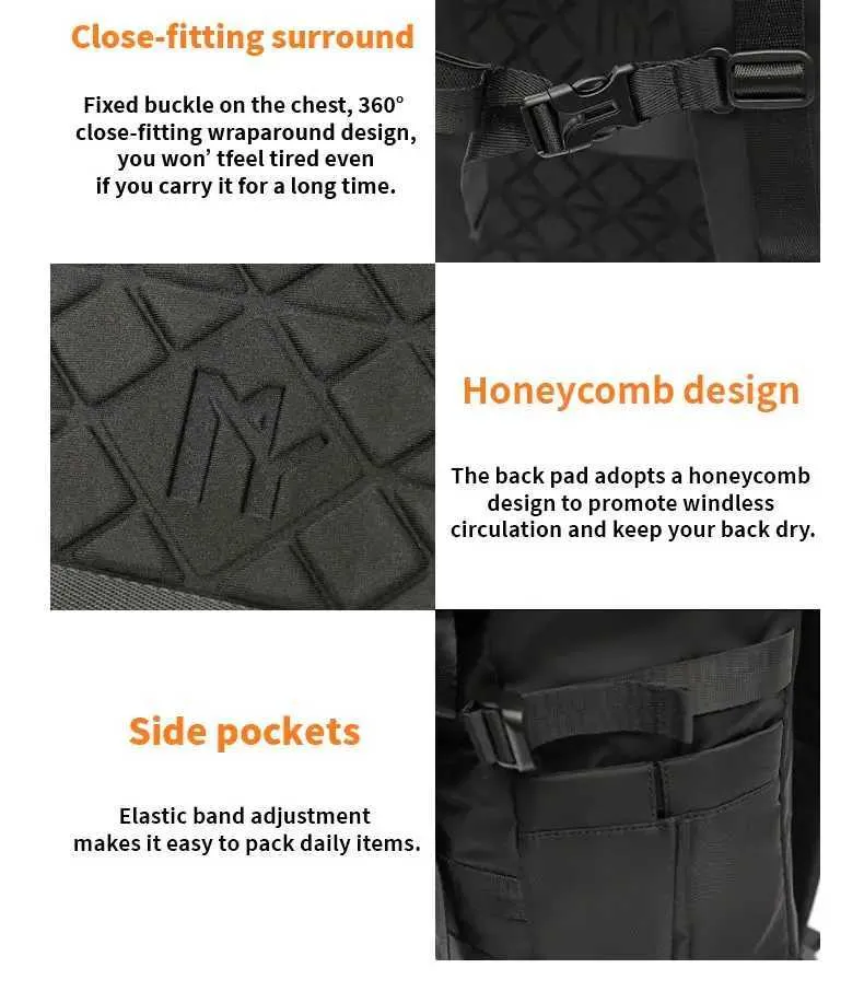 Zaino da viaggio sportivo 3 in 1 convertibile espandibile impermeabile di grande capacità per uomo con parte superiore arrotolabile e antifurto per laptop da 17 pollici_voghion.com