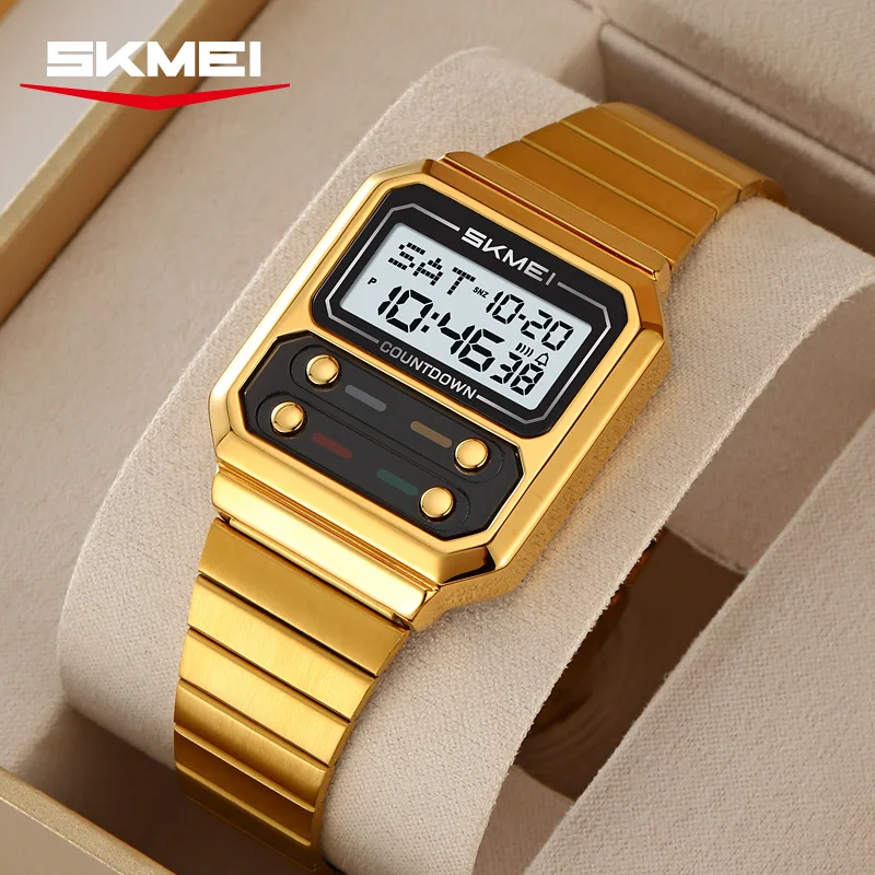 Luxury Digital Watch For Men Retro Style Waterproof Timepiece_voghion.com