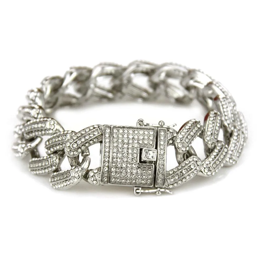 Neu Personalisierte Bling Diamant Herren Gold Cuban Link Kette Armband Hip Hop Rapper Ketten Schmuck Weihnachtsgeschenke Männer_voghion.com