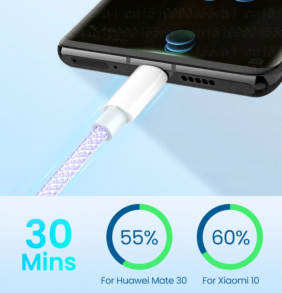 Cable de datos de carga rápida tipo C de 3 A, 60 W, 480 Mbps, OD3.8, para iPhone 15, iPhone 12 Pro, iPhone 12 Pro Max, iPhone 12 Mini, iPhone 12 Pro Max, iPhone 12 Mini_voghion.com