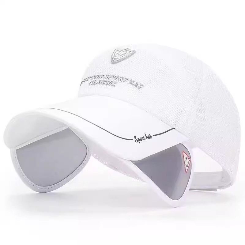 Casquette de baseball d'été pour homme en maille respirante à séchage rapide pour la pêche en bec de canard, chapeau de protection solaire_voghion.com