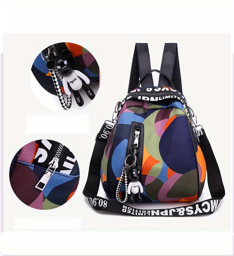 Modischer Rsack aus Oxford-Stoff, Schultasche großem Fassungsvermögen, lässige Unisex-Reisetasche mit modischem_voghion.com