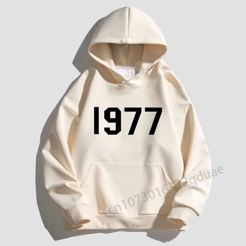 Felpe con cappuccio, marchio coreano 1977, grafica stampata, felpa con cappuccio in cotone da uomo, da donna, vintage, oversize._voghion.com