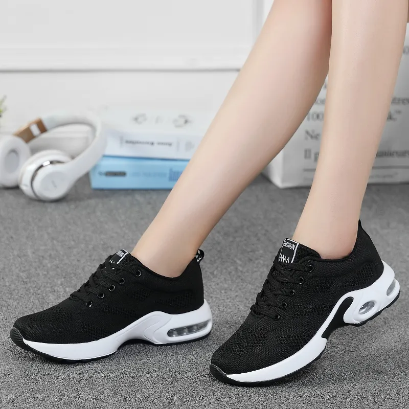 Trainers Ladies Casual Mesh Sneakers Pink Women Flat Lightweight Soft Breathable Footwear Basket Running Shoes Plus Size_voghion.com