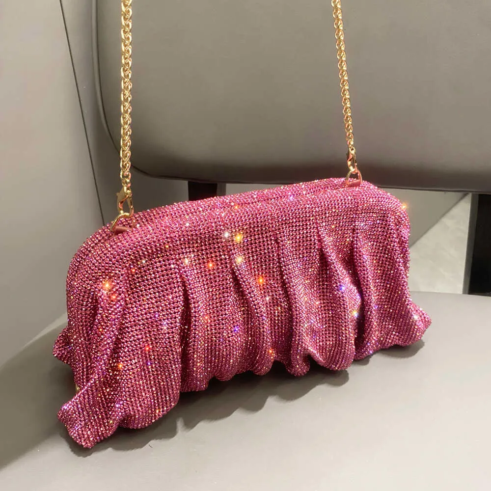 Pochettes de soirée faites à la main avec poignée brillante, nouveaux sacs à main et sacs à main pliables de créateur pour fête de mariage de haute qualité_voghion.com