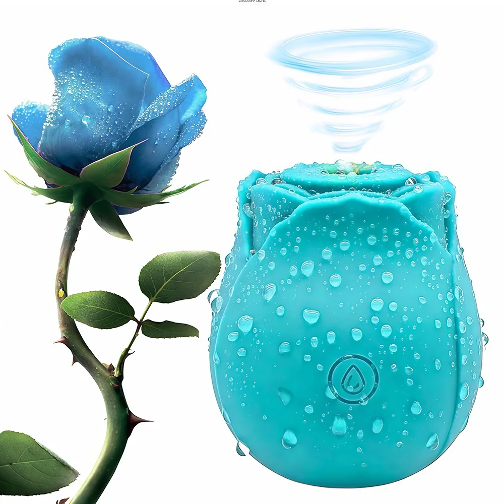 Rose Sucker Vibrator Clitoris Stimulator Rechargeable Massager_voghion.com