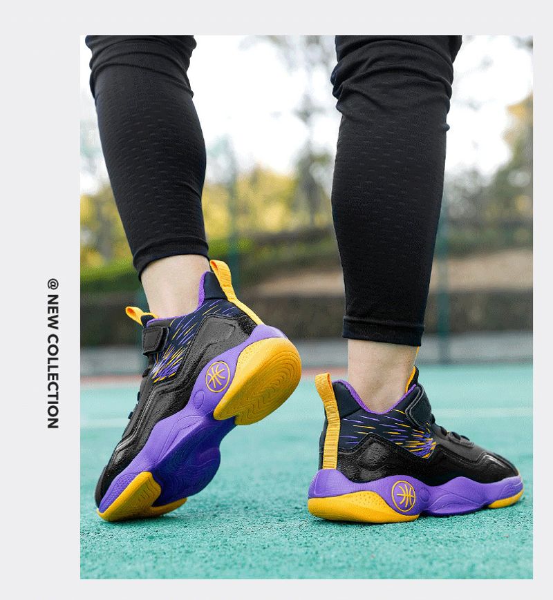 Boys' youth professional sneakers summer new children's sports basketball shoes_voghion.com