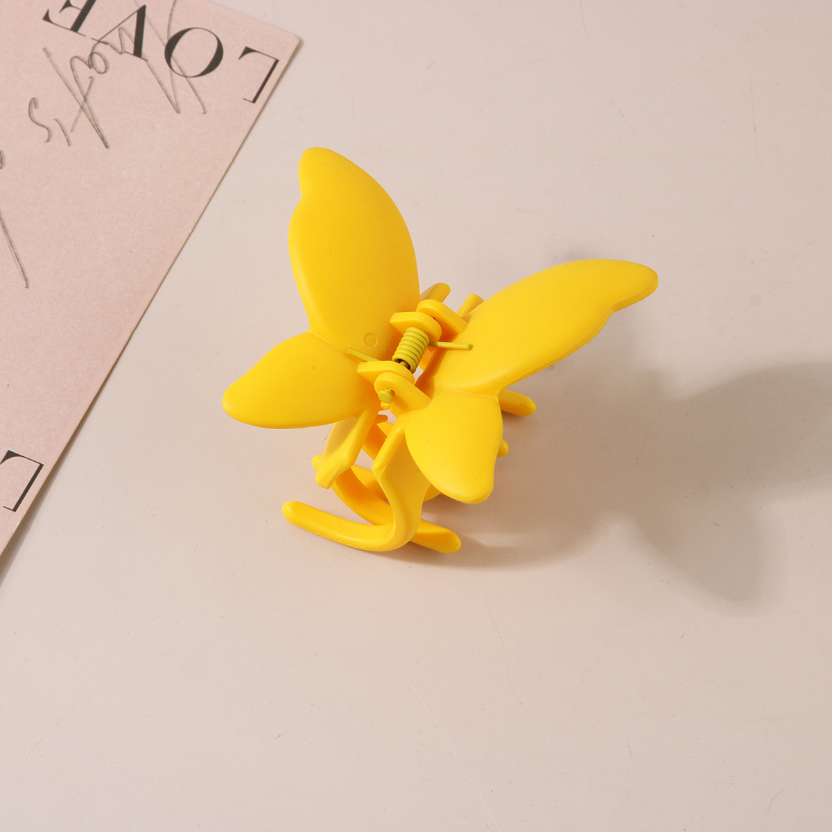 Schmetterlings-Haarklammer, Haarschmuck, mattierter Sprühfarbeneffekt, Persönlichkeit, modischer Hinterkopf-Haarklammer_voghion.com