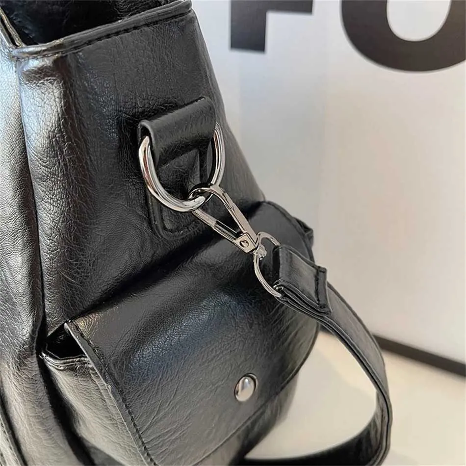 Women's Large Shoulder Bag Two Layer Soft Leather Retro Handbag_voghion.com