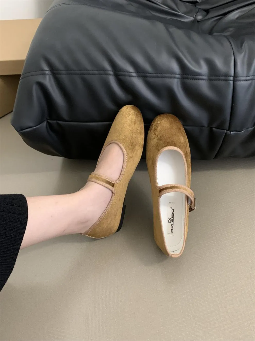 Mary jane instappers voor dames comfortabele platte schoenen_voghion.com