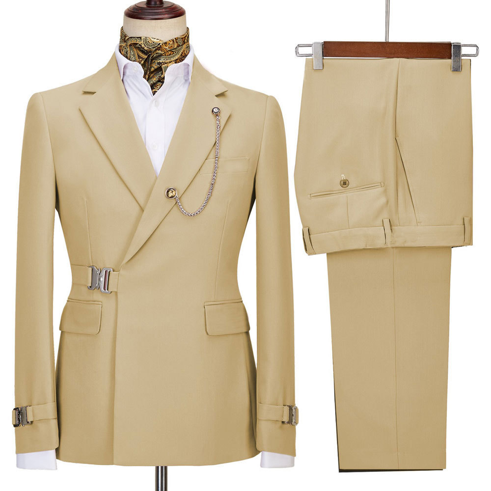 Men's Clothing New Two Piece Suits Casual Business Suits For Groomsmen And Groomsmen_voghion.com
