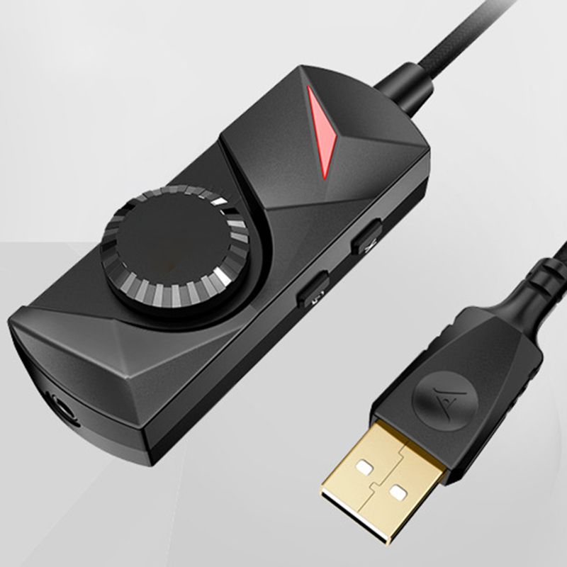 Farfi External 7.1 Surrounding Multiple Effect Black Plug and Play No Driver Sound Card Adapter for Game_voghion.com