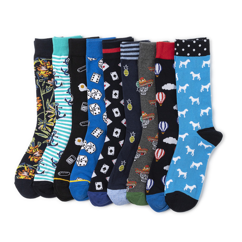 Fruit Pattern Unisex Crew Socks Cotton Mid-calf All-season Style_voghion.com