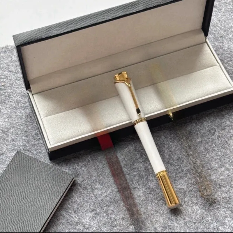 Bolígrafo/pluma estilográfica Monte de resina negra y cristal con forma de estrella, de lujo, para oficina, regalo, BN029_voghion.com