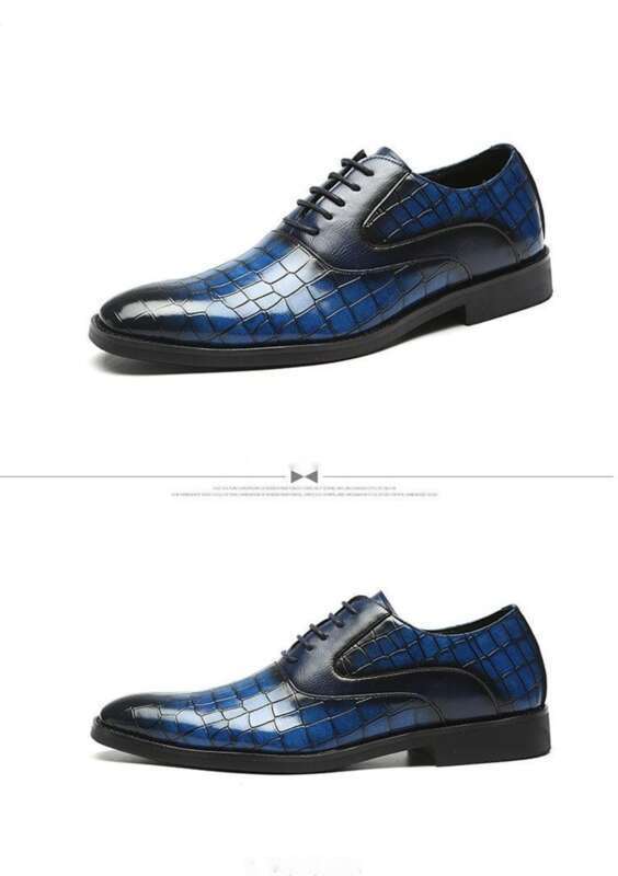 Pointed Leather Large With Crocodile Pattern For Business And Leisure, Photography, Men's Wedding Shoes, Nightclub Leisure, Photography, Shoes,_voghion.com