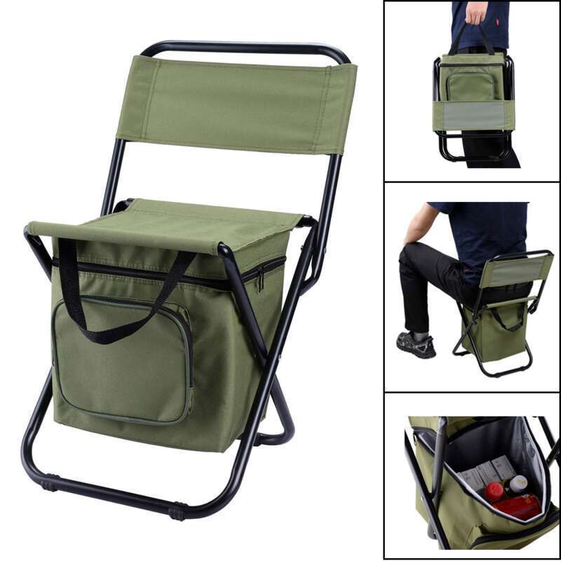 Choose It For Outdoor Leisure! Portable Folding Ice Pack Chair With Super Convenient Insulation And Storage_voghion.com