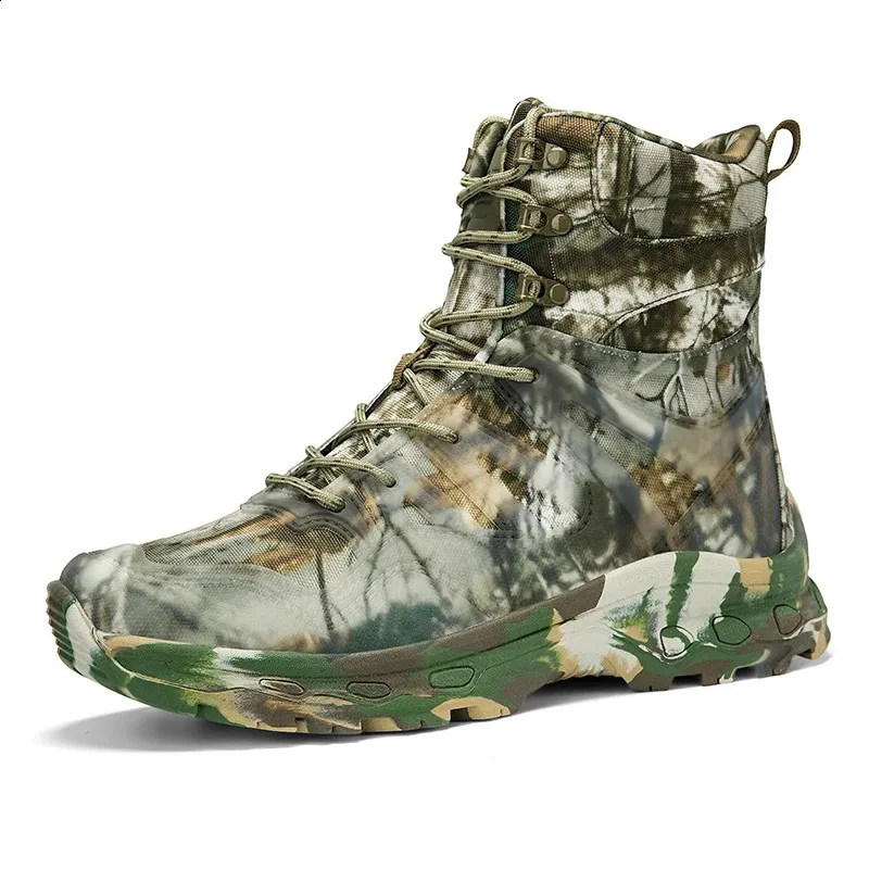 Tactical Hiking Boots For Men Waterproof Camouflage Safety Shoes_voghion.com