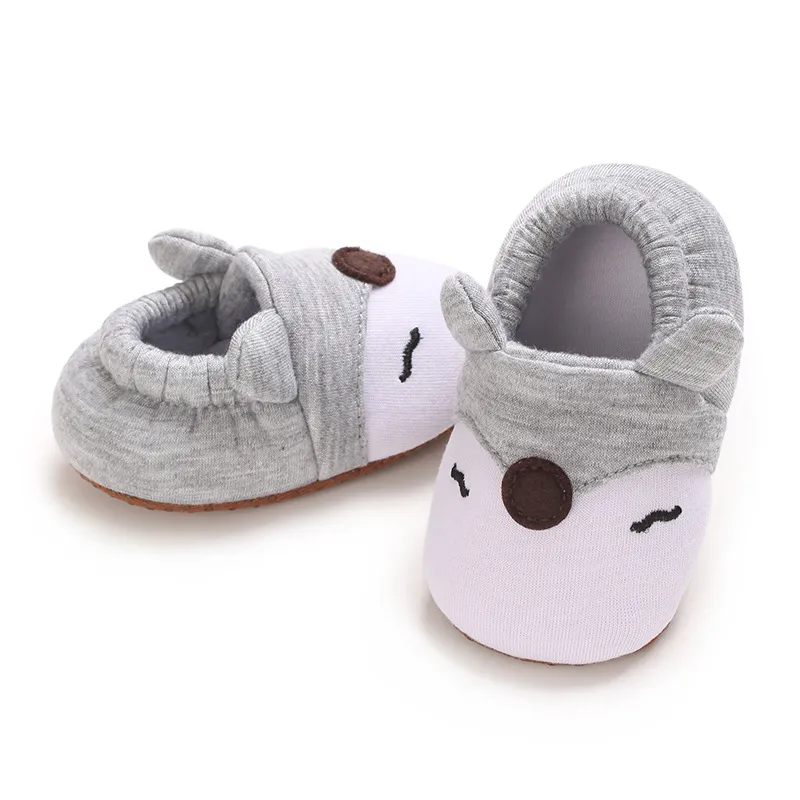Infant Cartoon Tiere Muster Neugeborenen Socken Littlesprouts Wenig Kleinkind Nicht-slip Krippe Erste Wanderer Winter Baby_voghion.com