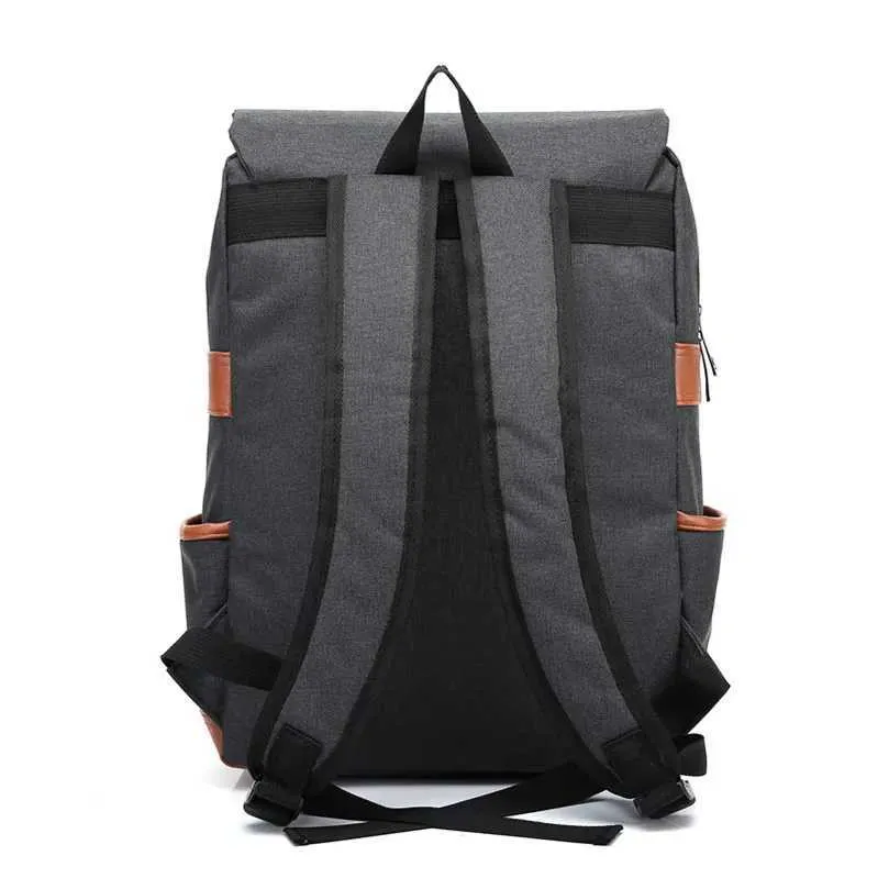 Vintage 16 zoll Laptop Rucksack Frauen Leinwand Männer leinwand Reise Freizeit Rucksäcke Retro Casual Tasche Schule Taschen Für_voghion.com