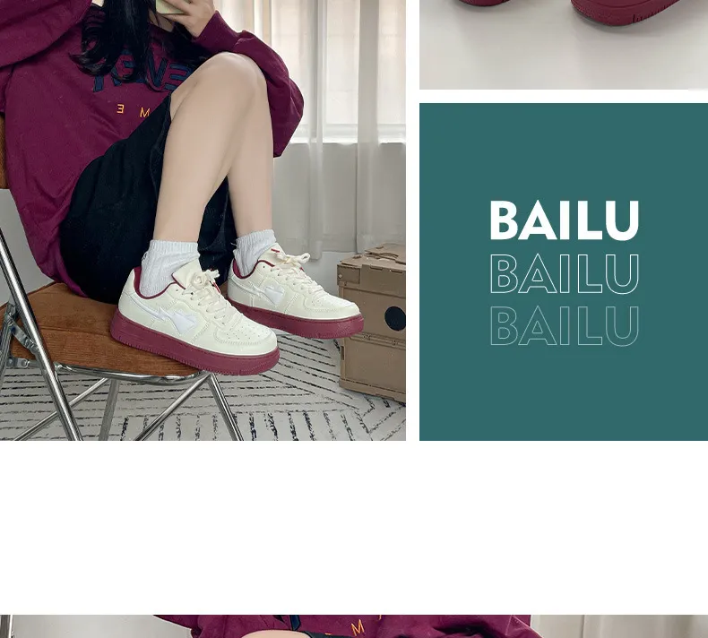 Thick Soled Low Cut Round Toe Board With Mesh Breathability Retro Casual Comfort Anti Slip Wear Resistant Sports Shoes_voghion.com