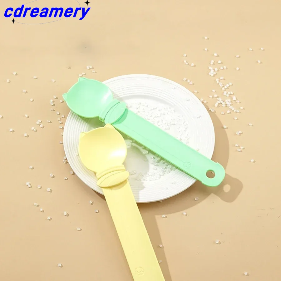 1 peça Colher de Alimentação para Gatos com Barra Deslizante e Anti-Mordida para Lanche, Armazenamento Pendurado Especial, Alimentador para Gatos, Espremedor_voghion.com