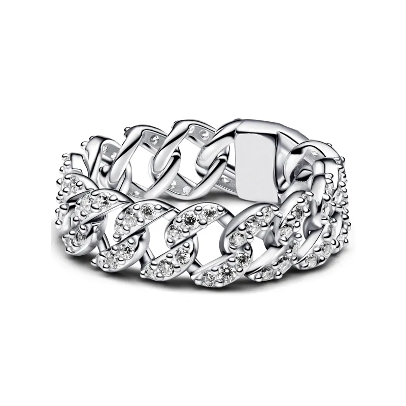 Anéis de esqueleto com corrente cubana clássica e autêntica, com estampa de pavê, caveira, para mulheres e homens, prata esterlina, natal, zircônia cúbica, dia, casamento, aniversário_voghion.com