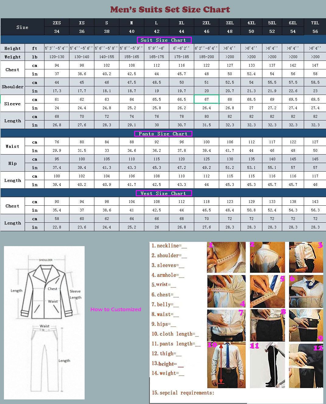 Ensemble de costume trois pièces décontracté d'affaires de grande taille pour le marié et le meilleur homme_voghion.com