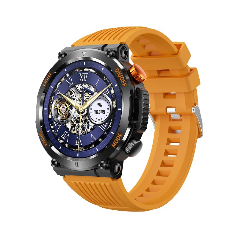 Smart HT17 Outdoor Heart Rate Blood Oxygen Monitoring Sports Round Bluetooth Call Three-Proof Watch_voghion.com