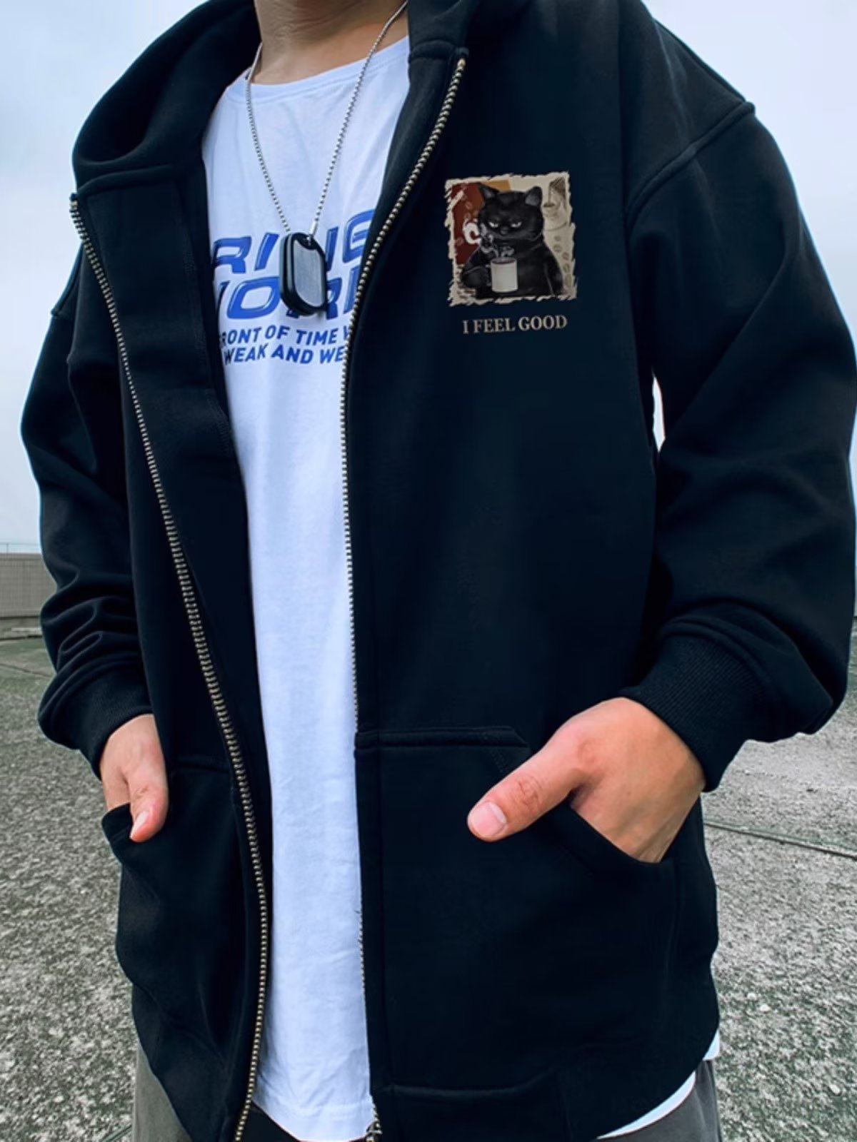 Neue Winterjacke mit Reißverschluss und Cartoon-Muster für Herren_voghion.com