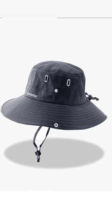 Warrior Western Cowboy Men's Summer Sunshade, UV Protection Fishing Outdoor Sunscreen Fashion Mountaineering Hat_voghion.com
