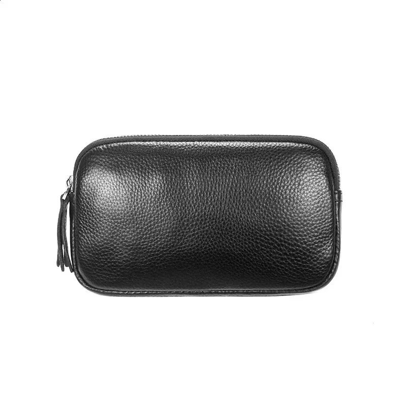 Gürteltasche aus Leder für Herren und Damen, für Reisen im Freien, Sport, Laufen, Gehen, Wandern, schmale Handy-Geldbörse, Hüfttasche_voghion.com