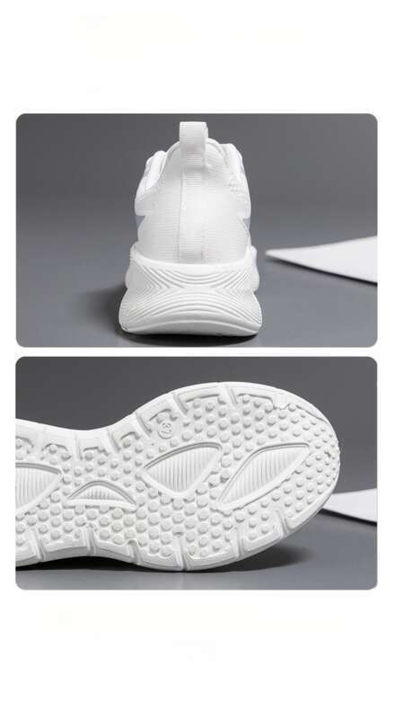 nuove scarpe sportive da donna, coppia, multifunzionali, con fondo spesso, casual, da corsa, piccole, bianche_voghion.com