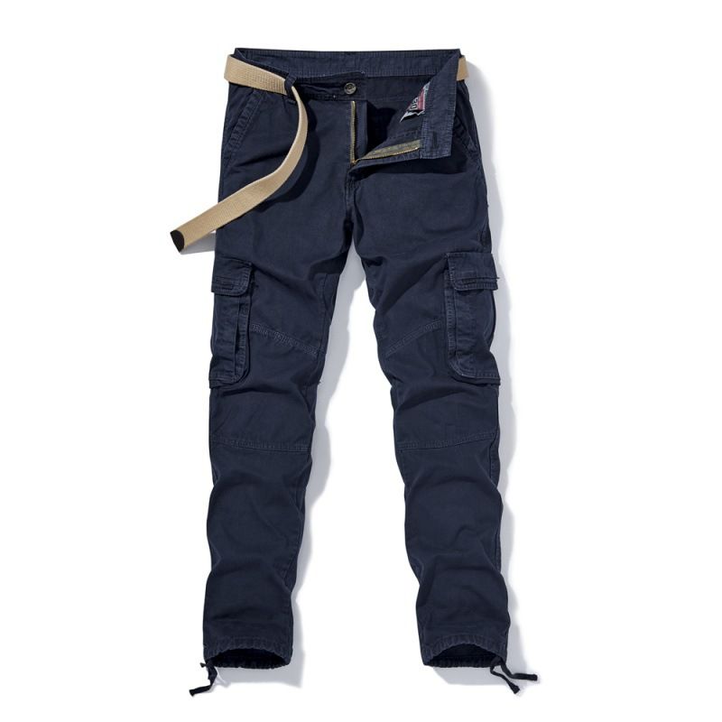 Gerade geschnittene Outdoor-Jogginghose für Herren, abriebfeste Cargo-Freizeithose mit mehreren Taschen_voghion.com